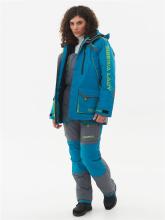 Костюм женский зимний Siberia Lady, до -35*С, бирюза/серый