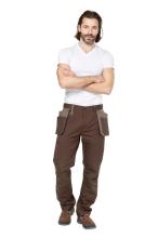 Брюки рабочие мужские летние Мист, коричневый/бежевый