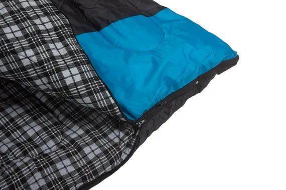 Спальный мешок INDI Vermont Plus R-zip от -15 °C (одеяло с подголовником, фланель, 195+35X85 см) купить за 5780 ₽ в магазине «Аматис»