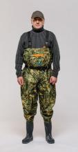 Полукомбинезон рыбацкий NWC-01 HABITAT неопреновый, камуфляж