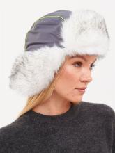 Шапка ушанка Siberia Lady ткань Breathable цвет Бирюза/Серый