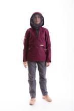 Костюм женский летний противоэнцефалитный  с пропиткой PROTECTOR LADY, вишня/серый