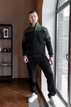 Костюм мужской утепленный М-1604 хаки/черный