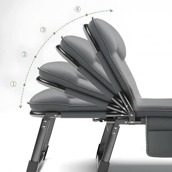 Кровать раскладная походная 190*70*30 см максимальная до 150 кг серый Baizheng купить за 5350 ₽ в магазине «Аматис»