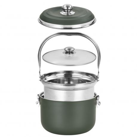 Набор полевой кухни кастрюля+котелок (6.8 литров) купить за 4330 ₽ в магазине «Аматис»