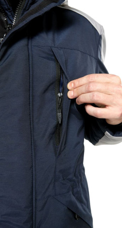 Куртка мужская зимняя ЧЕЛЛЕНДЖЕР, синяя с серым купить за 8140 ₽ в магазине «Аматис»