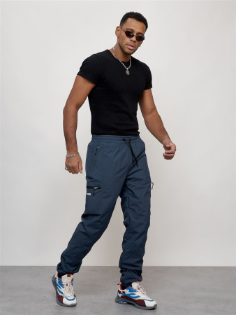 Брюки мужские спортивные, зимние арт. 21135 синий купить за 1900 ₽ в магазине «Аматис»