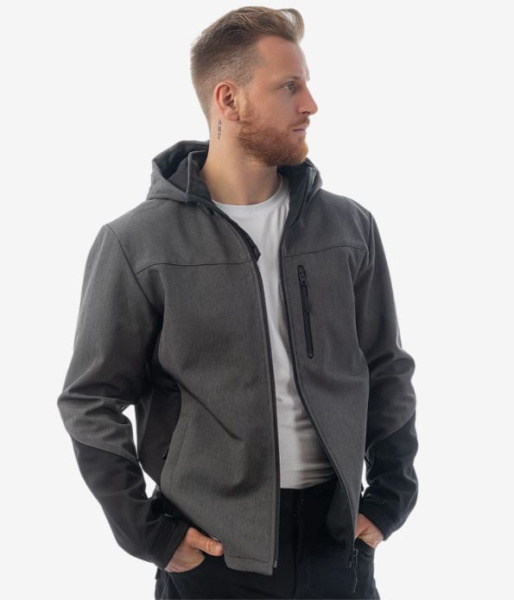 Куртка мужская демисезонная БРОДЕКС KS 237 софтшел, серый меланж купить за 7500 ₽ в магазине «Аматис»