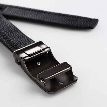 Ремень кожаный арт. 10494485, черный купить за 850 ₽ в магазине «Аматис»