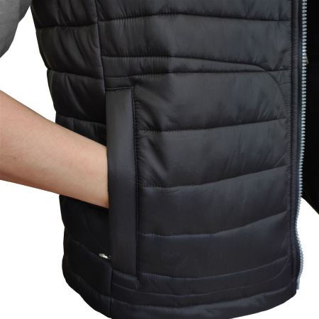 Жилет утепленный J-01 чёрный купить за 2370 ₽ в магазине «Аматис»