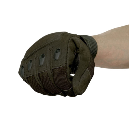 Перчатки тактические "Storm tactic"доп. защита, олива/черный купить за 960 ₽ в магазине «Аматис»