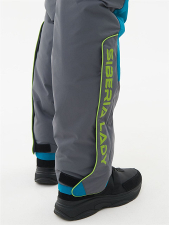 Костюм женский зимний Siberia Lady, до -35*С, бирюза/серый купить за 24950 ₽ в магазине «Аматис»