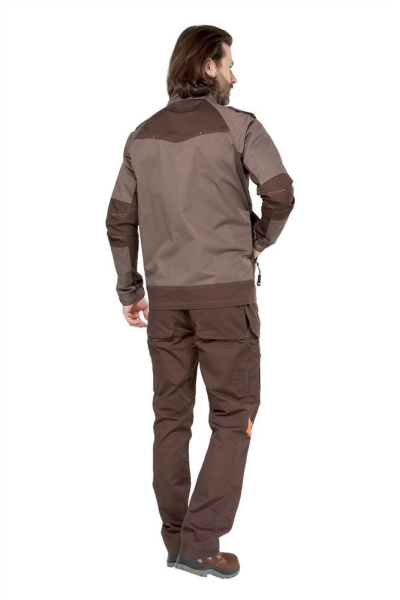Куртка рабочая мужская летняя Мист, коричневый/бежевый купить за 7200 ₽ в магазине «Аматис»