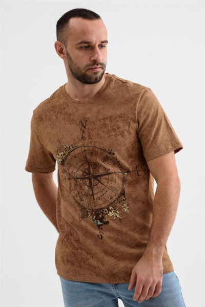 Футболка мужская "Роза Ветров" 2279-К купить за 925 ₽ в магазине «Аматис»