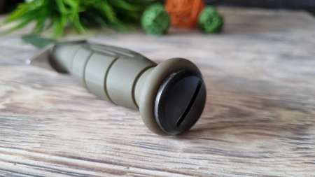 Нож "ВИШНЯ" сталь кованная 95х18, рукоять терморезина купить за 3700 ₽ в магазине «Аматис»