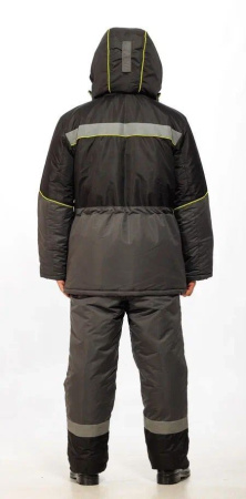 Костюм мужской зимний САЯН серый/черный (куртка+полукомбинезон) купить за 7310 ₽ в магазине «Аматис»