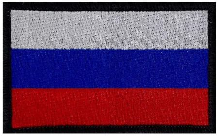 Шеврон полевой "Триколор" на липе 8*5см.м.