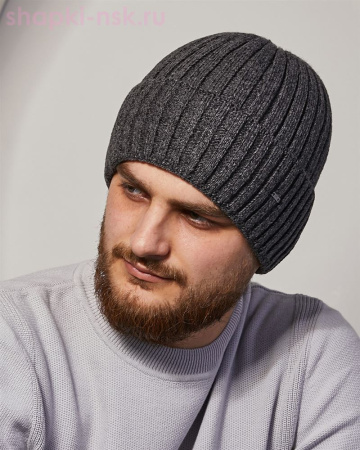 Шапка мужская 96717 Silver OPTIMAL