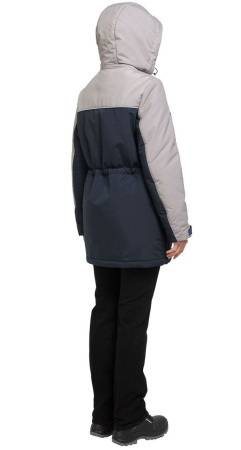 Куртка женская зимняя АЛЬФА синий/серый купить за 7130 ₽ в магазине «Аматис»