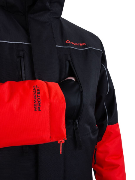 Костюм мужской зимний "Кайт" до -35ºС, черный/красный купить за 32000 ₽ в магазине «Аматис»