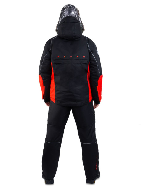 Костюм мужской зимний "Кайт" до -35ºС, черный/красный купить за 32000 ₽ в магазине «Аматис»