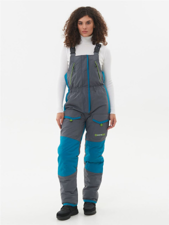 Костюм женский зимний Siberia Lady, до -35*С, бирюза/серый купить за 24950 ₽ в магазине «Аматис»