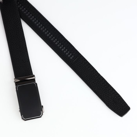 Ремень кожаный арт. 10494485, черный купить за 850 ₽ в магазине «Аматис»