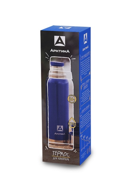 Термос "Арктика" 106-750, синий купить за 2880 ₽ в магазине «Аматис»