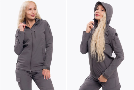 Куртка женская демисезонная Shark, серый купить за 8400 ₽ в магазине «Аматис»