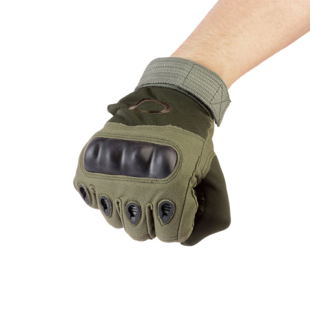 Перчатки тактические "Storm tactic" с защитой, олива купить за 910 ₽ в магазине «Аматис»