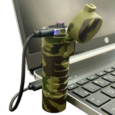 Фонарик-USB с ветростойкой дуговой зажигалкой (камуфляж) купить за 1160 ₽ в магазине «Аматис»