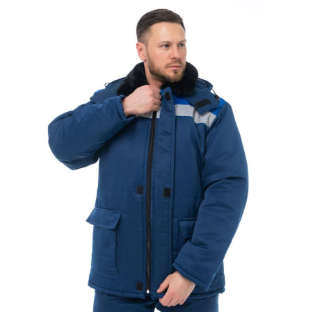 Костюм мужской зимний СТАНДАРТ т.синий (куртка+полукомбенизон) купить за 4930 ₽ в магазине «Аматис»