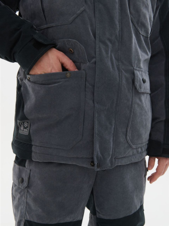 Костюм мужской зимний Канада тк. Финляндия -35°С, серый/черный купить за 15750 ₽ в магазине «Аматис»