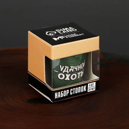 Набор стопок "Удачной охоты", 4 шт 30 мл купить за 200 ₽ в магазине «Аматис»
