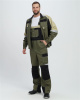 Костюм мужской летний ВЕКТРОН-2 (Формула-2) хаки/черный/бежевый (куртка+ полукомбинезон)